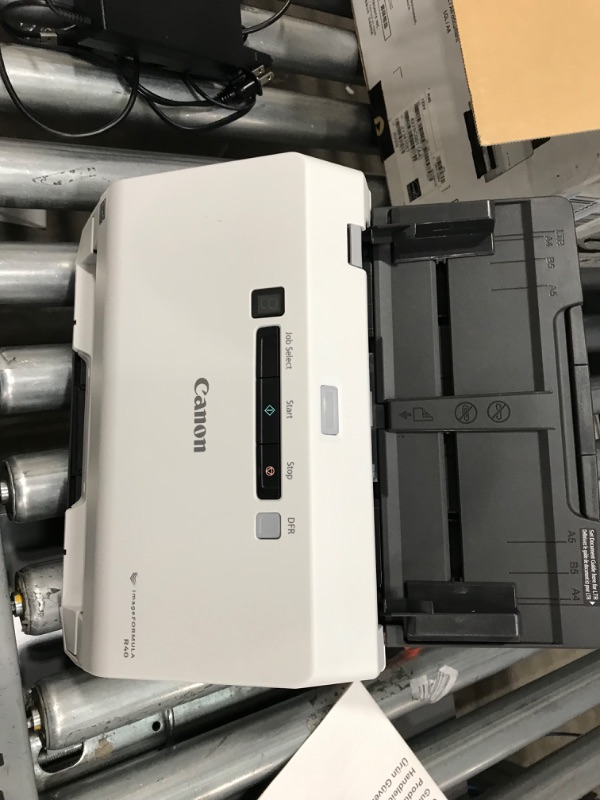 Photo 1 of Canon ImageFORMULA R40 Office Document Scanner, White
