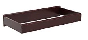 Photo 1 of Storkcraft Nest Changing Topper (Espresso) - Transforms Dresser into Baby Changing Station, Baby-Safe, Non-Toxic Finish, Soft Felt Bottom to Protect Dresser
