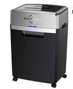 Photo 1 of BONSEN Heavy Duty Paper Shredder, 24-Sheet Cross-Cut Shredder, 40-Min Continuous Running Time, Commercial Grade Shredder for Office, 7.9-Gallon Big Basket, 58dB Super Quiet, P-4 High Security (S3105)