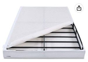 Photo 1 of Amazon Basics Smart Box Spring Bed Base, 5-Inch Mattress Foundation - Full Size, Tool-Free Easy Assembly