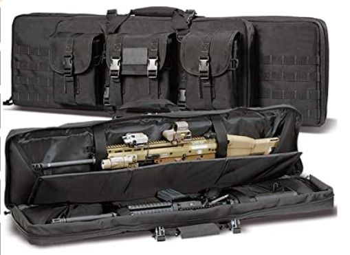 Photo 1 of WolfWarriorX Long Rifle Case Tactical Double Rifles Gun Bag Molle 38 inch Black