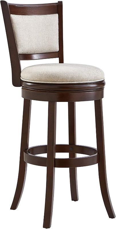 Photo 1 of Ball & Cast Swivel Counter Height Barstool 30 Inch Seat Height Cream White Set of 1
