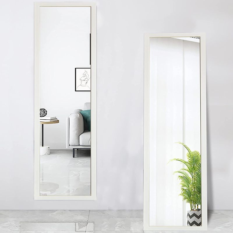 Photo 1 of Beauty4U Full Length Mirror Wall Mounted, Full Body Mirror for Bedroom, Tall Dressing Mirror, Wall Mirror for Living Room, Dorm, Long Hanging Mirror,48" X 12"
