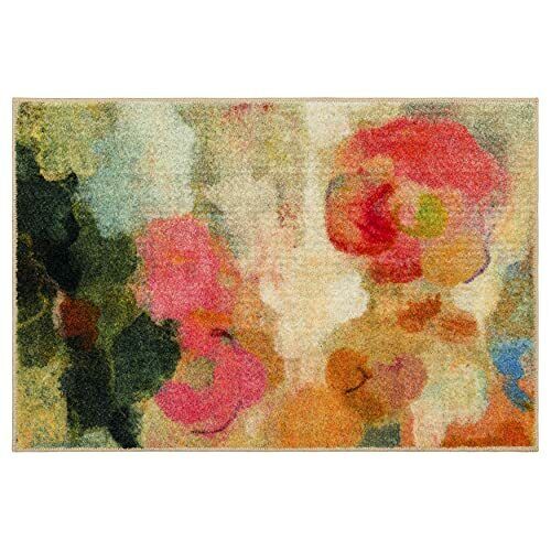 Photo 1 of Blurred Blossoms Floral Pink 3' X 5' Accent Rug
