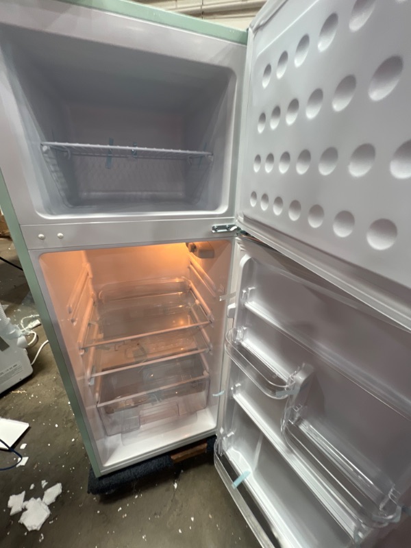 Photo 3 of Frigidaire EFR753-MINT 2 Door Apartment Size Refrigerator with Freezer, 7.5 cu ft, Retro, Mint
