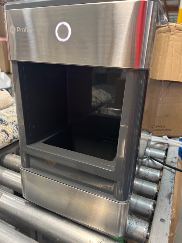 Photo 2 of GE Profile Opal | Countertop Nugget Ice Maker with Side Tank | Portable Ice Machine Makes up to 24 lbs. of Ice Per Day | Stainless Steel Finish
