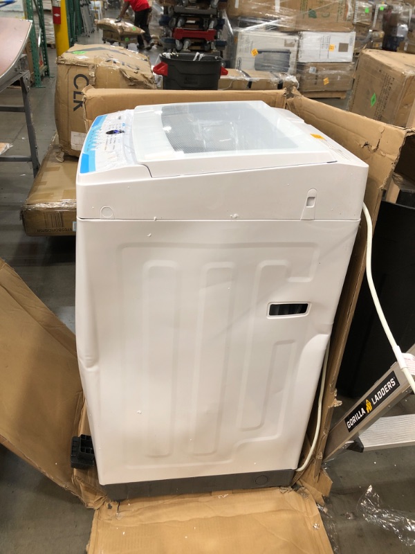 Photo 1 of COMFEE’ 1.6 Cu.ft Portable Washing Machine, 11lbs Capacity Fully Automatic Compact Washer with Wheels, 6 Wash Programs Laundry Washer with Drain Pump, Ideal for Apartments, RV, Camping, Ivory White
