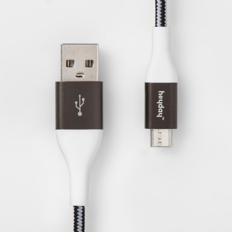 Photo 1 of Heyday Micro USB to USB-a Braided Cable 6ft
