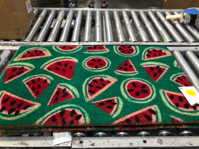 Photo 2 of 2pk-1'6x2'6 Watermelon Doormat Green - Sun Squad
