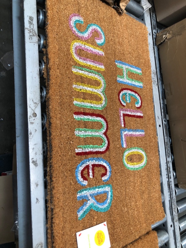 Photo 1 of 2pk-1'6x2'6 Hello Summer Doormat Brown - Sun Squad
