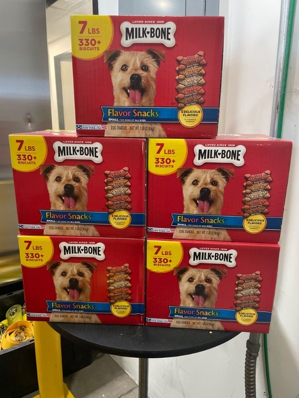 Photo 2 of ***5 PACK ***Milk-Bone Flavor Snacks for Small Dogs, 7-lb box***EXPIRES JULY 1 2022*** NON REFUNDABLE NO RETURN 
