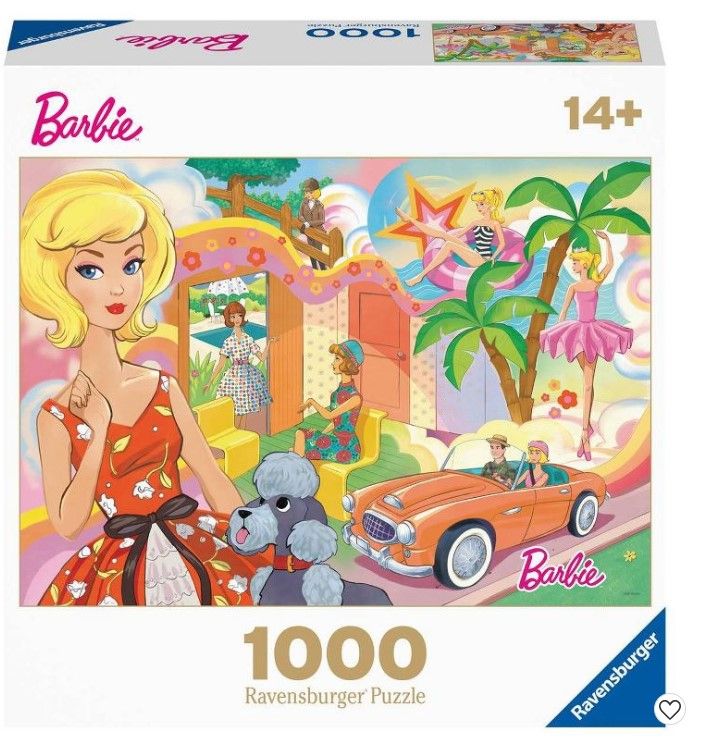 Photo 1 of Ravensburger Vintage Barbie Jigsaw Puzzle - 1000pc

