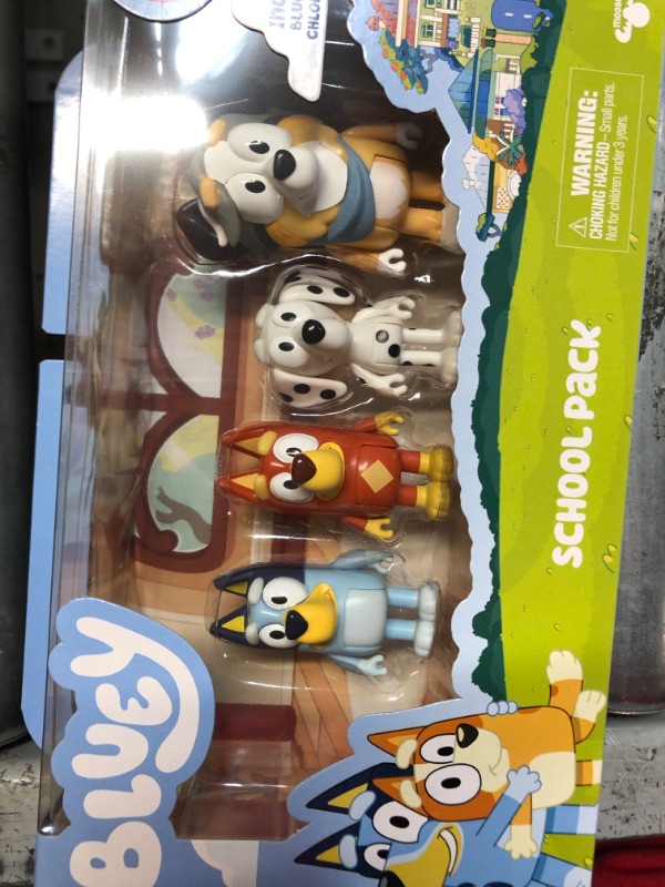 Photo 2 of Bluey and Friends Action Figure 4-Pack | School Pack