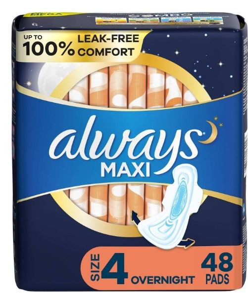 Photo 1 of 3 OF -Always Maxi Overnight Pads - Size 4

