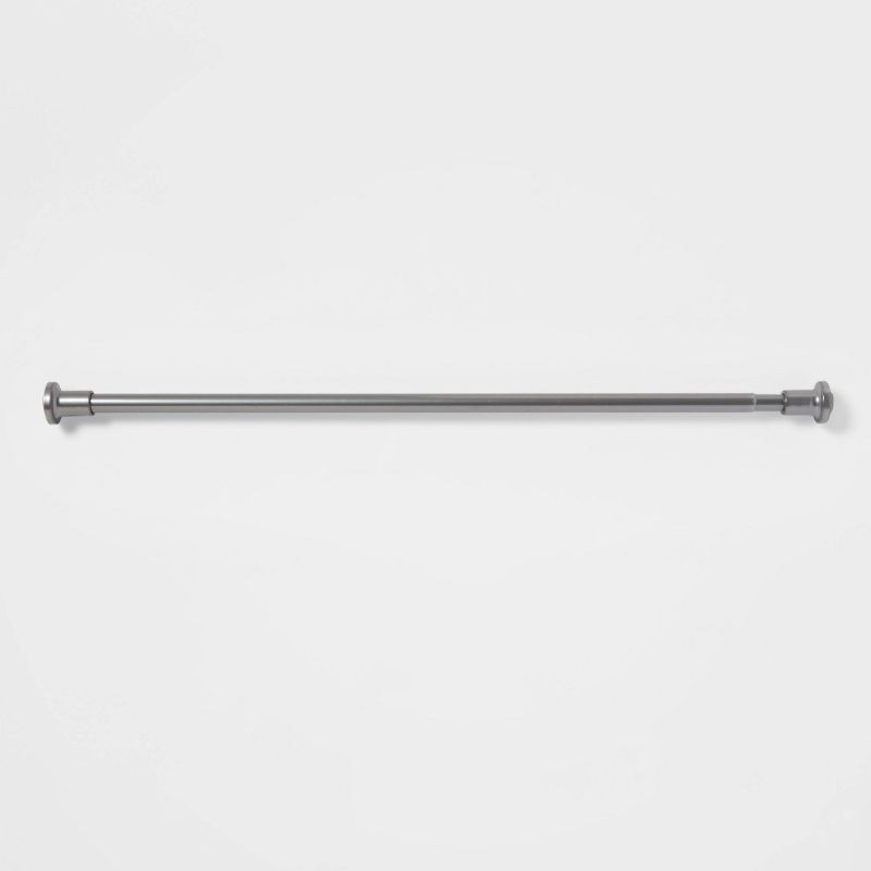 Photo 1 of 72" Tension or Permanent Mount  Cast Style Finial Shower Curtain Rod - Made by Design™
