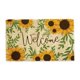 Photo 1 of 30" Durable and Non-Slip Doormat with "Sunflower Welcome" Design
18" W x 30" L x 0.50" H
