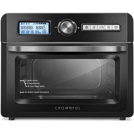 Photo 1 of CROWNFUL 19 Quart Air Fryer Toaster Oven Convection Roaster 10-in-1 Countertop Oven 1550W.
