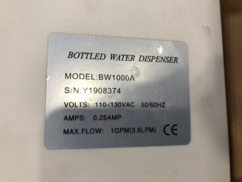 Photo 3 of (Used) MONGITI Flojet BW1000A 110V AC Bottled Water Dispensing Pump System Replaces Bunn
