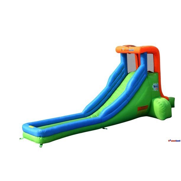 Photo 1 of (Used) Bounceland Single Water Slide Green
