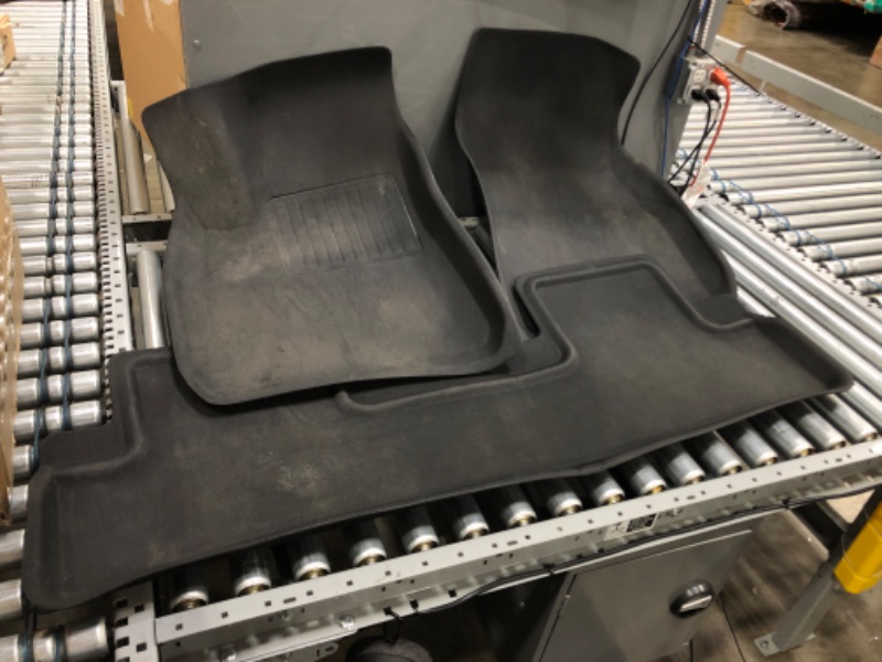 Photo 2 of 3D MAXpider Custom Fit KAGU Floor Mat (BLACK) for 2018-2019 TESLA MODEL 3 - 1ST ROW 2ND ROW
