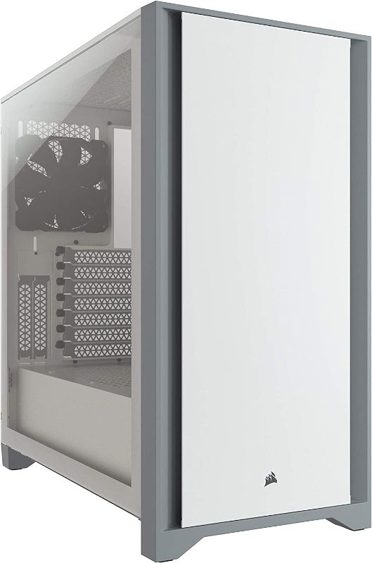 Photo 1 of Corsair 4000D Tempered Glass Mid-Tower ATX PC Case - White
