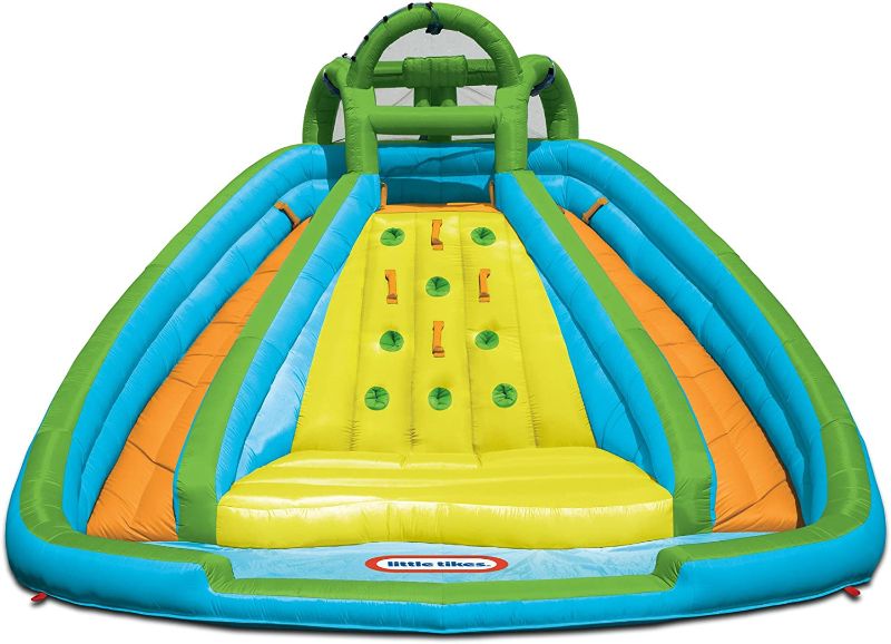 Photo 1 of (Used AND MOLD) Little Tikes Rocky Mountain River Race Inflatable Slide Bouncer Multicolor, 161.00''L x 169.00''W x 103.00''H --- Weight: 50.00lbs.
