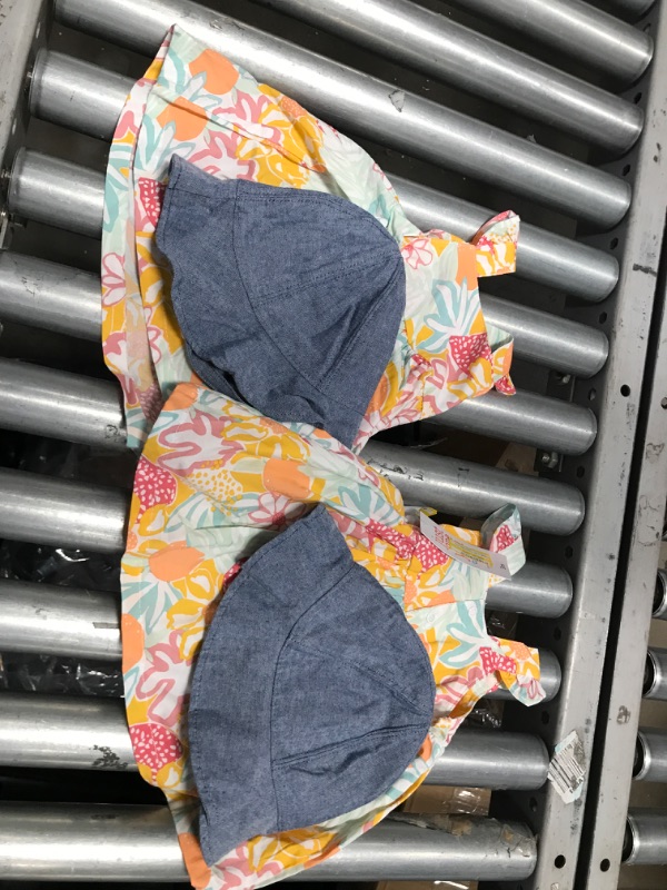 Photo 2 of 2 PACK: Baby Girls' Tropical Floral Top & Bottom Set with Hat - Just One You® Made by Carter's
