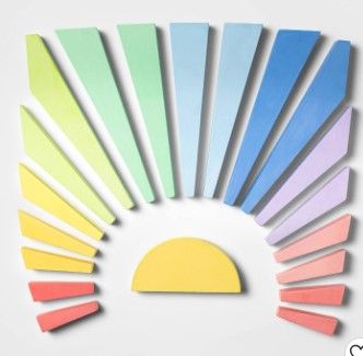 Photo 1 of 3 PACK: 20pc Sidewalk Rainbow Sun Chalk Set - Sun Squad™

