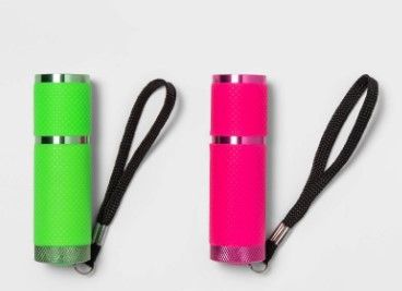 Photo 1 of 5 PACK: Kids' Flashlights 2pk Green Pink - Sun Squad™

