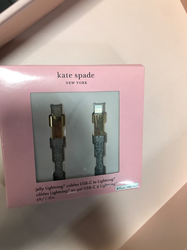 Photo 2 of Kate Spade New York 6ft Jelly USB-C to Lightning Cable
