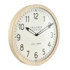 Photo 1 of 16" Wall Clock Wood - Threshold™

