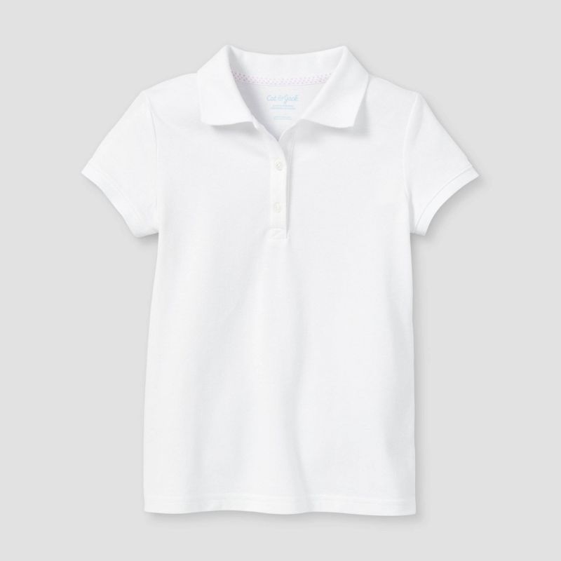 Photo 1 of 3 OF- Girl' Hort Leeve Pique Uniform Polo Hirt - Cat & Jack™
SIZE SMALL & MEDIUM 