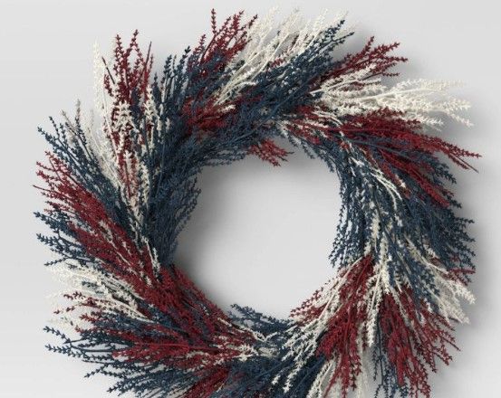 Photo 1 of 3 of- Americana Pampas Wreath - Threshold™

