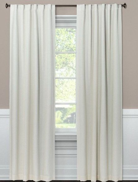 Photo 1 of 1pc Blackout Aruba Linen Window Curtain Panel - Threshold™ 50"wx84"l 