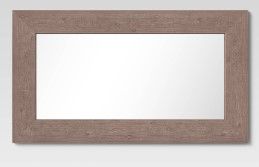 Photo 1 of 20" X 36" Wide Wood Wall Mirror Brown - Threshold™
