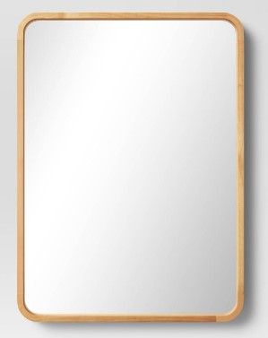 Photo 1 of 22" x 30" Rounded Rectangle Wall Mirror - Threshold™

