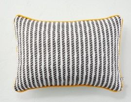 Photo 1 of 14" X 20" Ticking Stripe Indoor/Outdoor Lumbar Throw Pillow - Hearth & Hand™ with Magnolia

