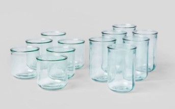 Photo 1 of 12pc Glass Potomac Double Old-Fashioned Assorted Tumbler Set - Threshold™

