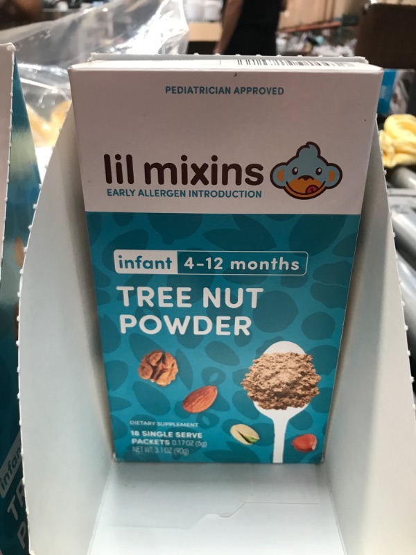 Photo 2 of BEST BY 04/19/23: Lil Mixins Early Allergen Introduction Tree Nut Powder - 18ct/3.06oz

