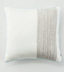 Photo 1 of 18" X 18" Thick Side Striped Indoor/Outdoor Square Throw Pillow /Light Blue - Hearth & Hand™ with Magnolia
