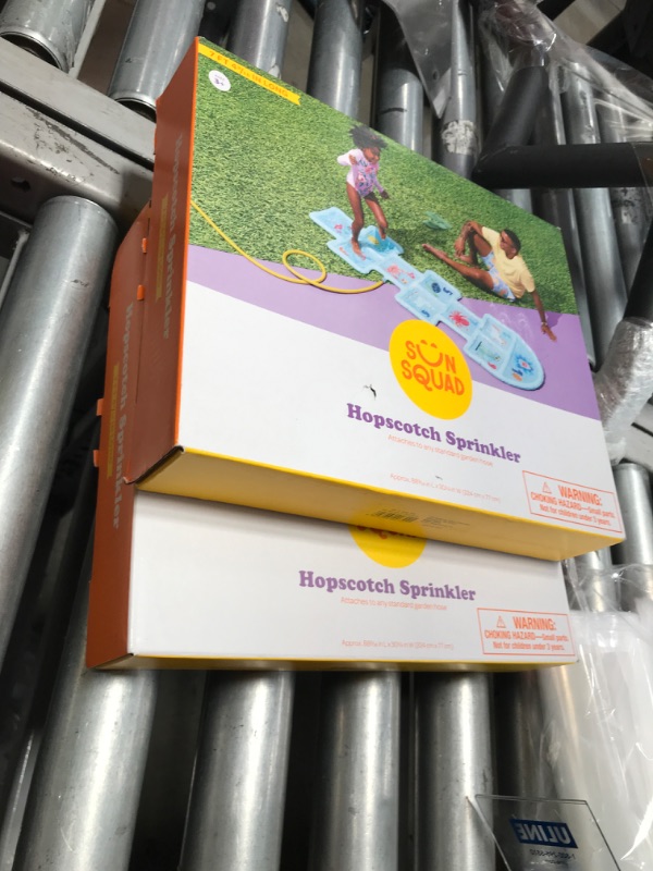 Photo 1 of 2 PACK: Backyard Play Hopscotch Sprinkler - Sun Squad™  3.1 Inches (H) x 30.3 Inches (W) x 88.2 Inches (D)

