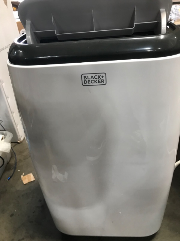 Photo 2 of 10,000 BTU; 6,000 BTU (SACC/CEC) Portable Air Conditioner with Double Motor, Dehumidifier and Remote, White, 17.32"D x 27.2"W x 13.2"H