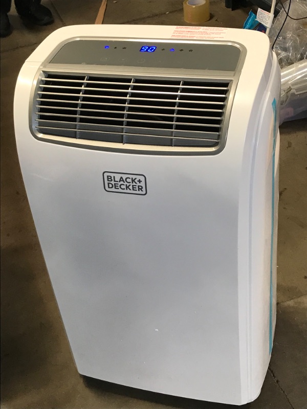 Photo 5 of BLACK+DECKER 8,000 BTU Portable Air Conditioner with Remote Control, White, 16.5 x 11.5 x 26 in,)