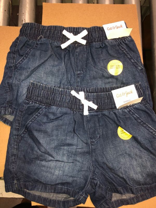 Photo 2 of 2 pk--Girl' Pull-on Jean Hort - Cat & Jack--Size S(6/6x)
