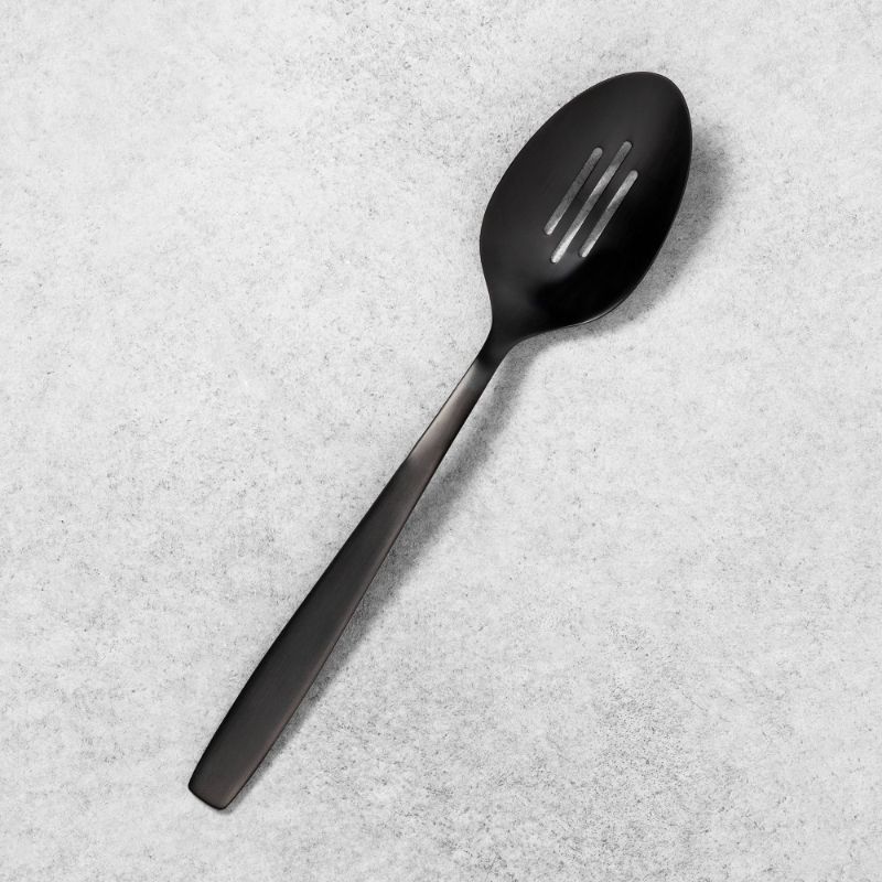 Photo 1 of 4 of- Matte Finish Slotted Serving Spoon Black - Hearth & Hand™ with Magnolia
