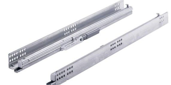 Photo 1 of 21 in. Full Extension Undermount Soft Close Drawer Slide Set 1-Pair (2 Pieces)
