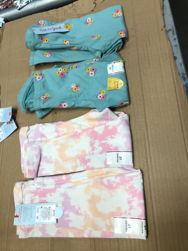 Photo 1 of BUNDLE OF GIRLS LEGGINGS: (4)- SIZE: 3T