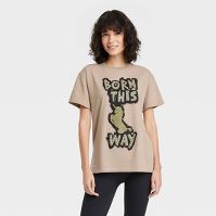 Photo 1 of 
Women's Lady Gaga Born This Way Short Sleeve Graphic T-Shirt - Beige