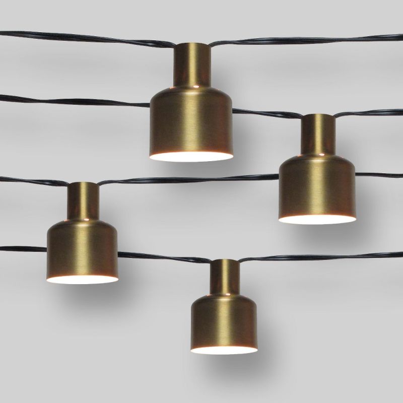 Photo 1 of 10ct Modern String Lights - Gold - Project 62
