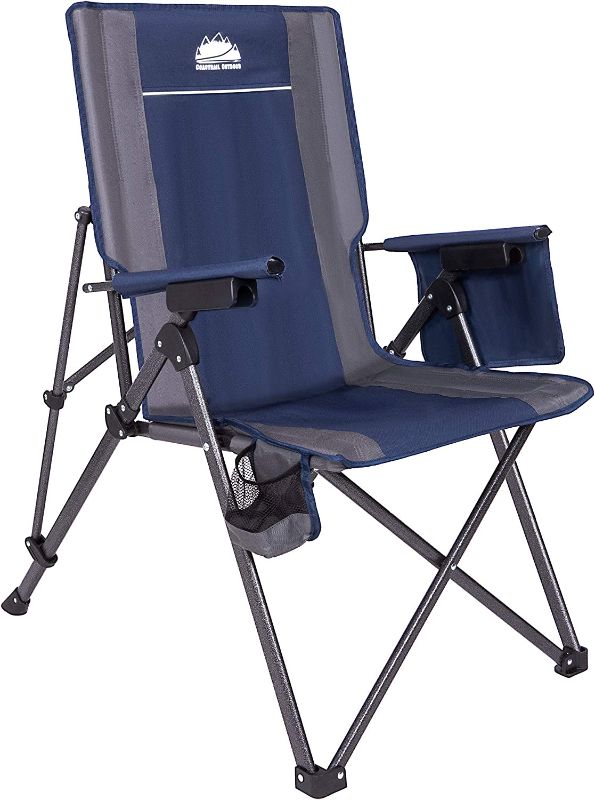 Photo 1 of 
Coastrail Outdoor Reclining Camping Chairs Adjustable 3 Position Foldable Heavy Duty Steel 300 LBS Capacity for Adults Lounge with Cup Holder Storage